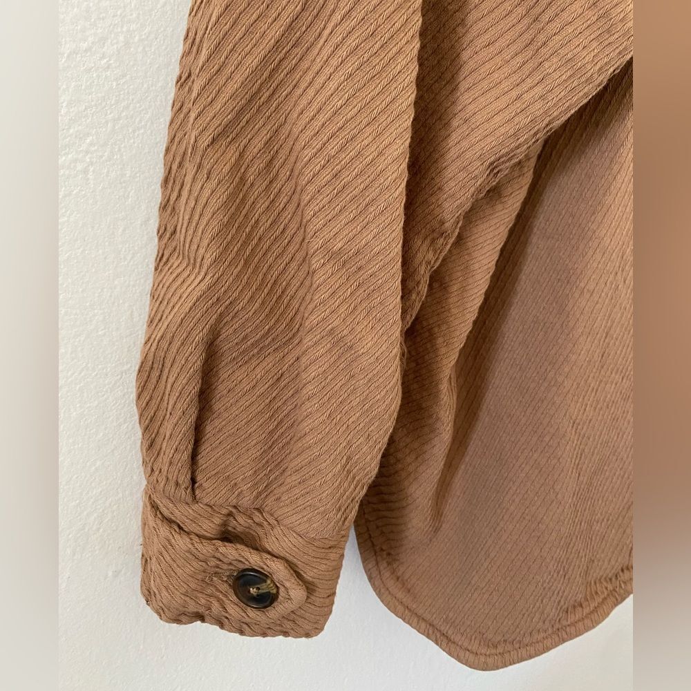Free People Corduroy Remi Double breasted Jacket Size L Oversized Utility - Picture 12 of 12